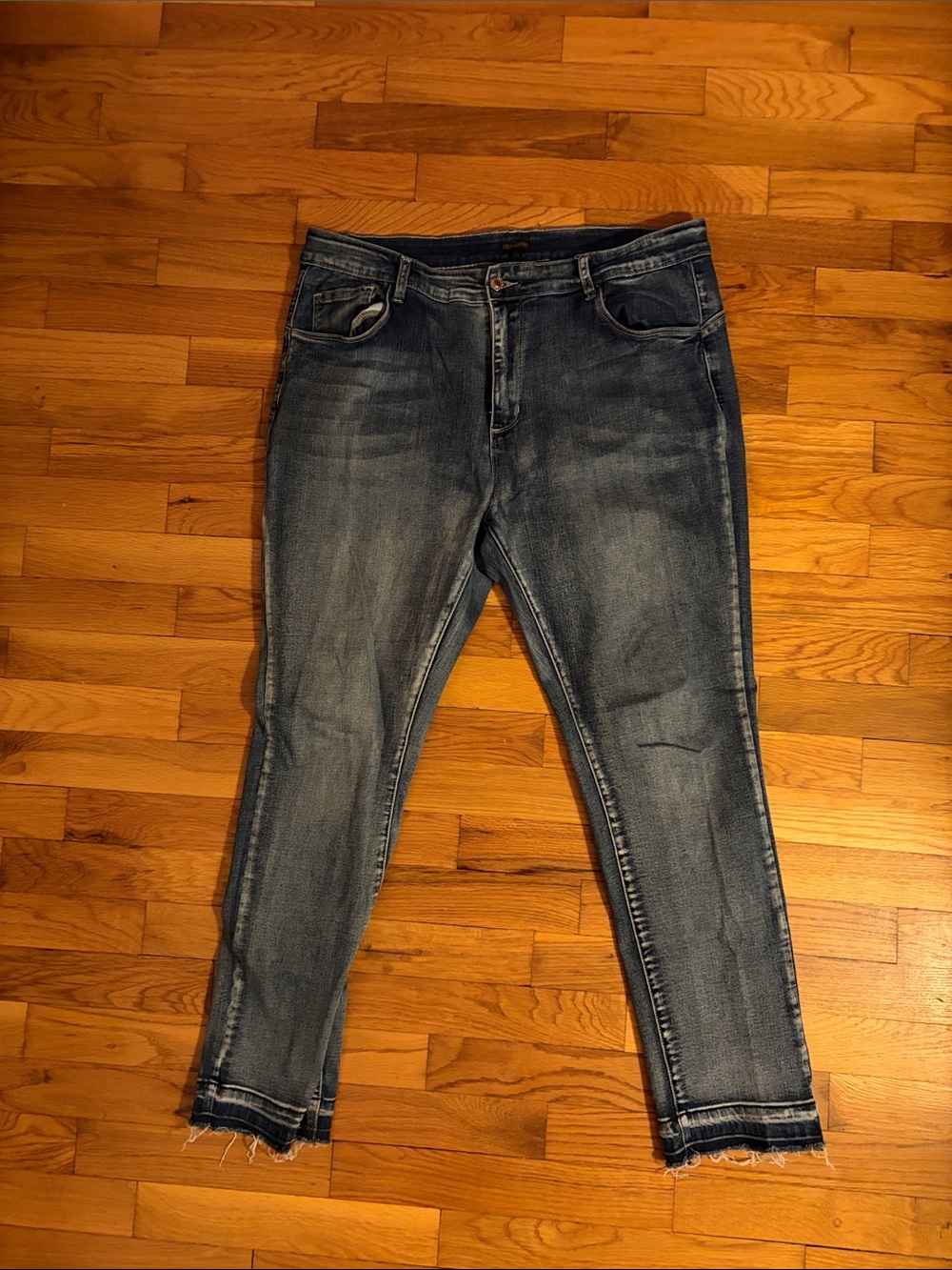 Coco + Carmen Faded Blue Skinny Jeans